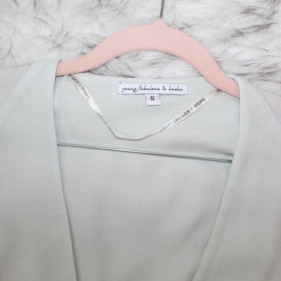 Young Fabulous & Broke Ombre Surplice Drapey Top - Picture 4 of 8